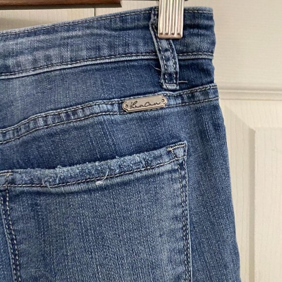 Kancan Women's Distressed Skinny Medium Wash Whiskered Jeans Size 26 - Picture 6 of 9